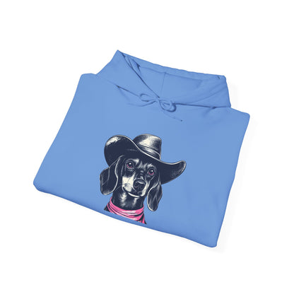 Dachshund Cowpoke Hoodie – Rodeo Pup Unisex Pullover