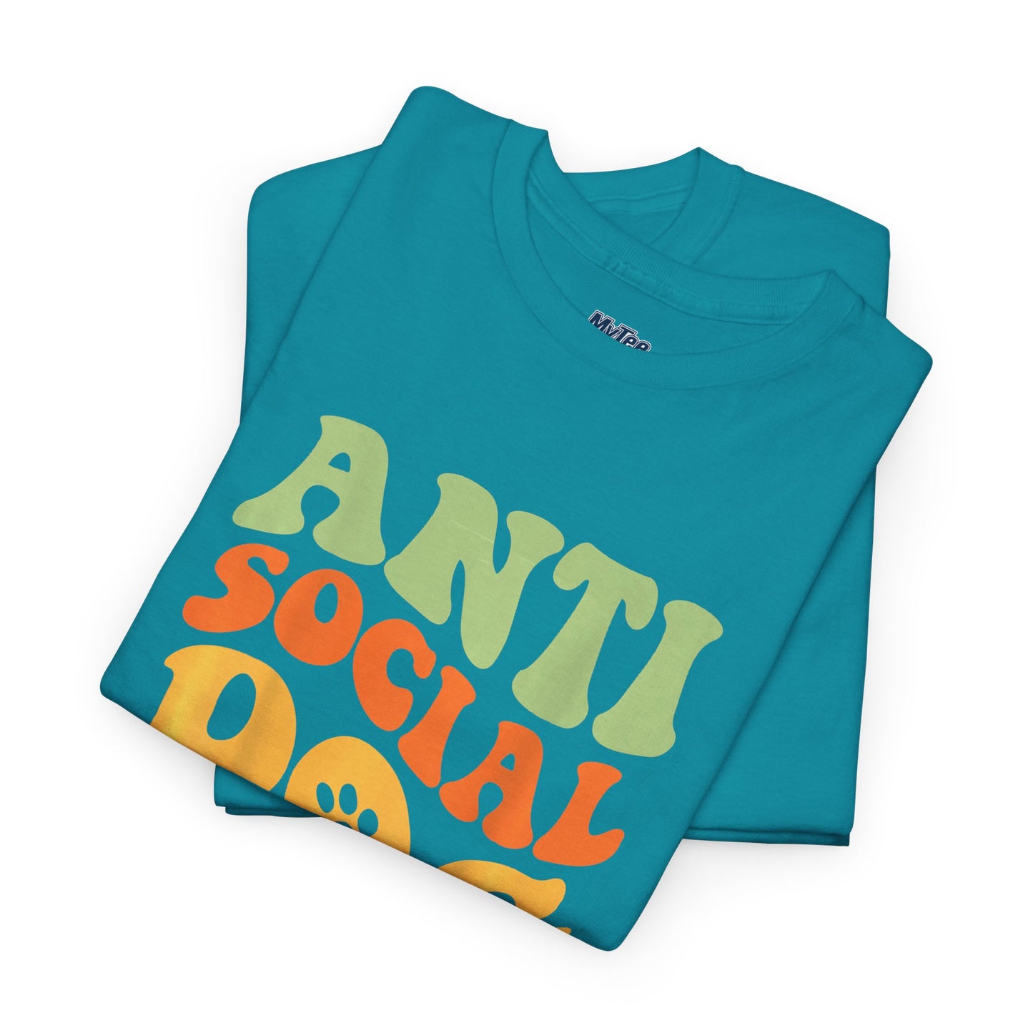 Anti Social Dog Moms Club Cotton T-Shirt - Fun & Comfy Pet Lover Tee