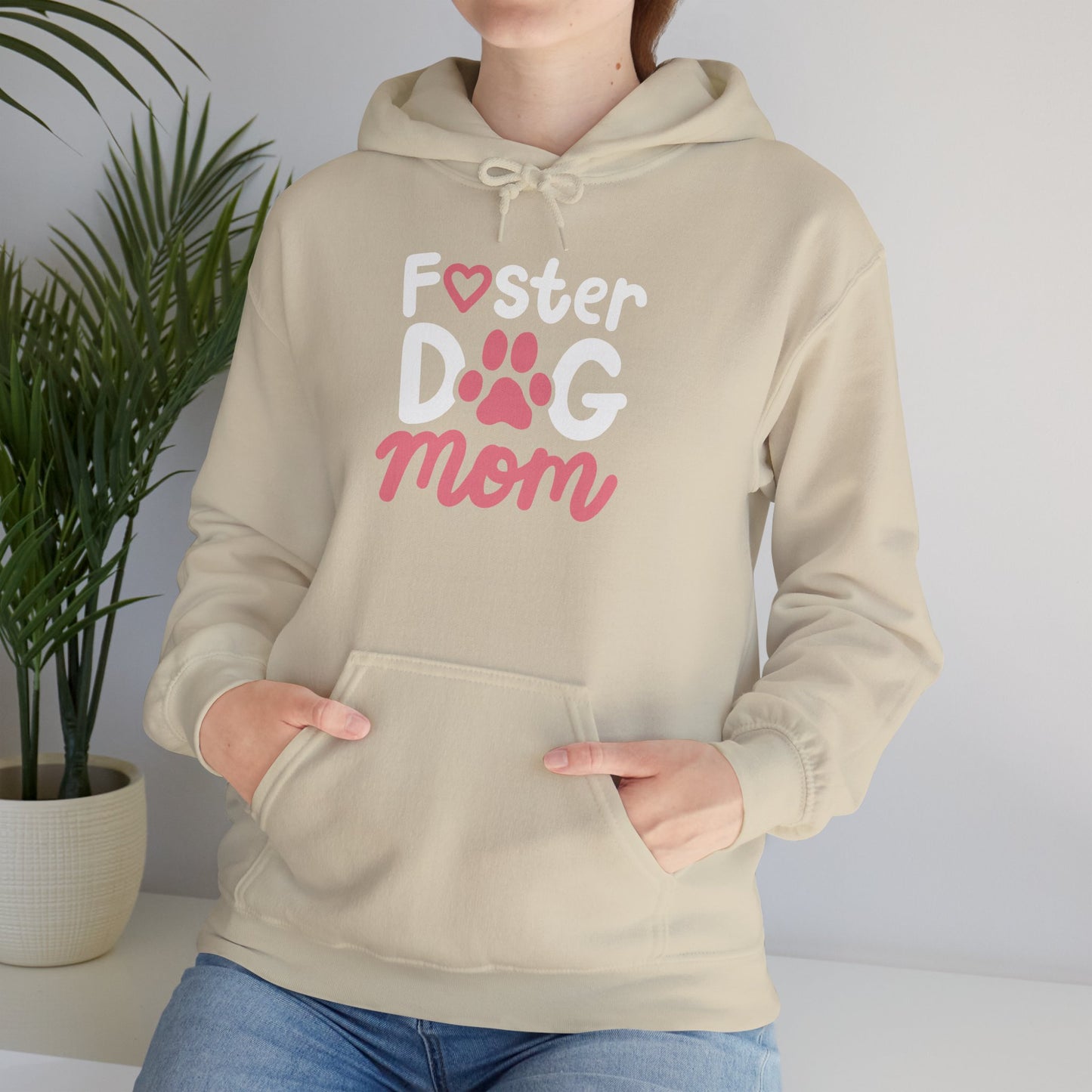 Foster Dog Mom Hoodie - Warm Gift for Dog Moms