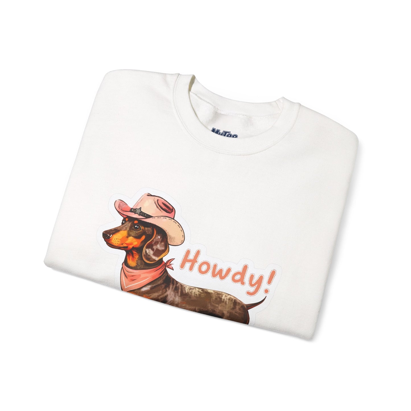 Dachshund Howdy Unisex Sweatshirt – Cozy Western Pup Pullover