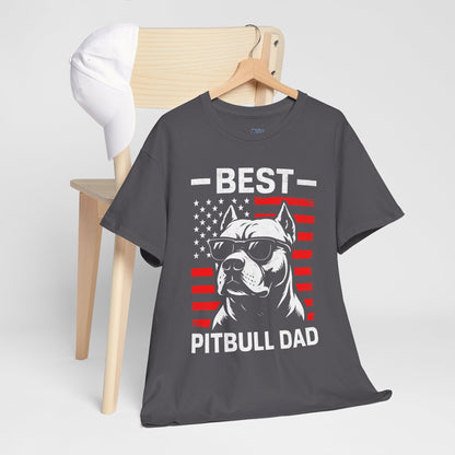 Best Pitbull Dad T-Shirt For Real Dog Father Only
