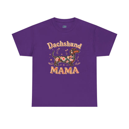 Dachshund Mama T-Shirt – Cute Floral Pup Lover Tee