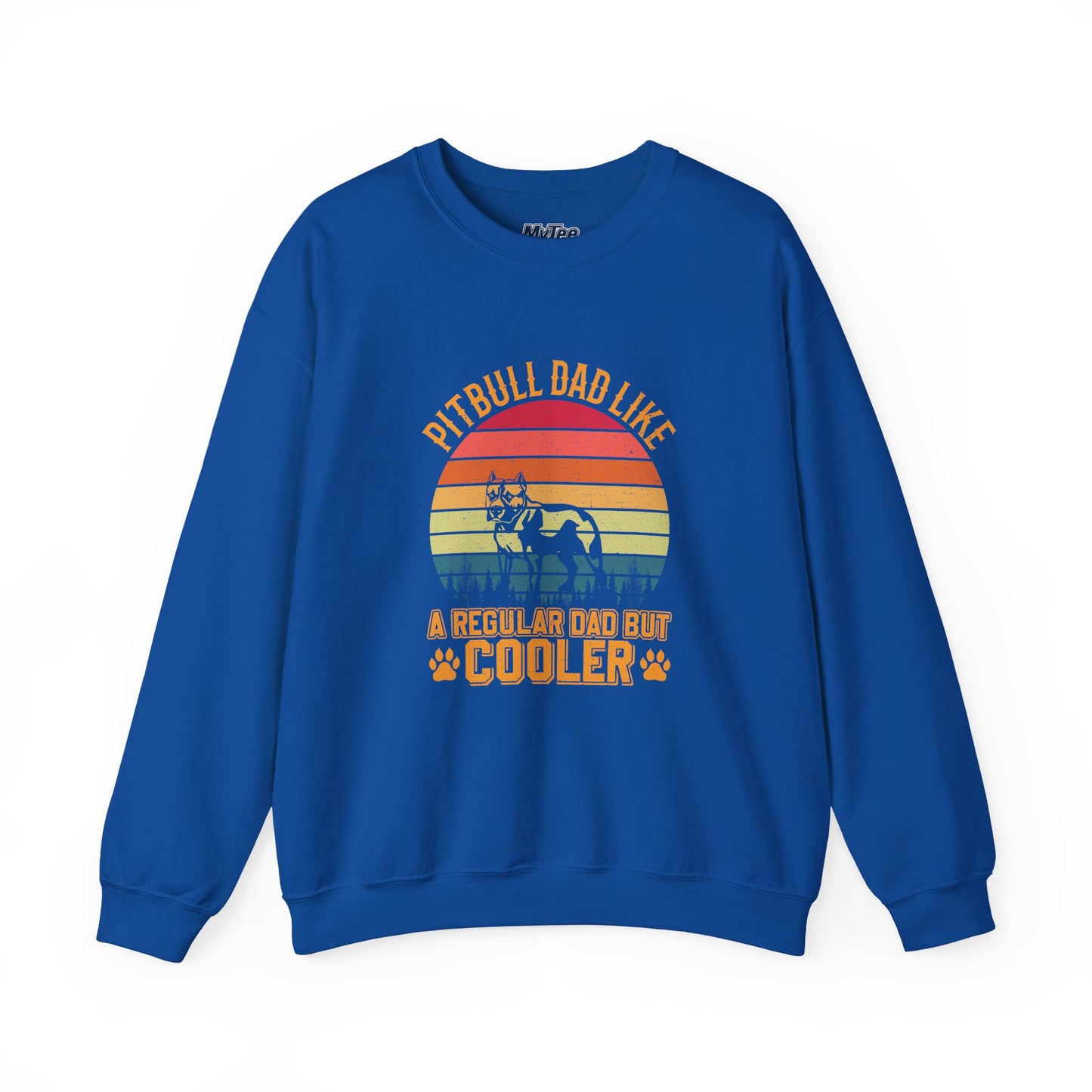 Pitbull Dad Like A Regular Dad But Cooler Sweatshirt