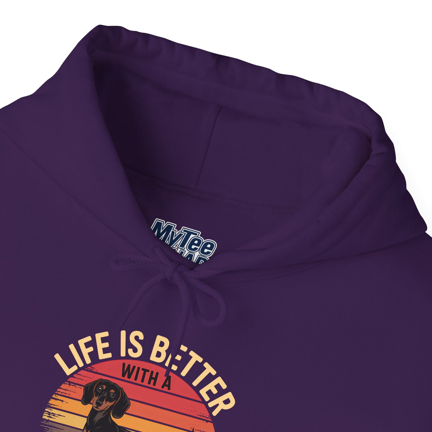 Life Is Better With A Dachshund Unisex Hoodie – Dog Lover Retro Pullover