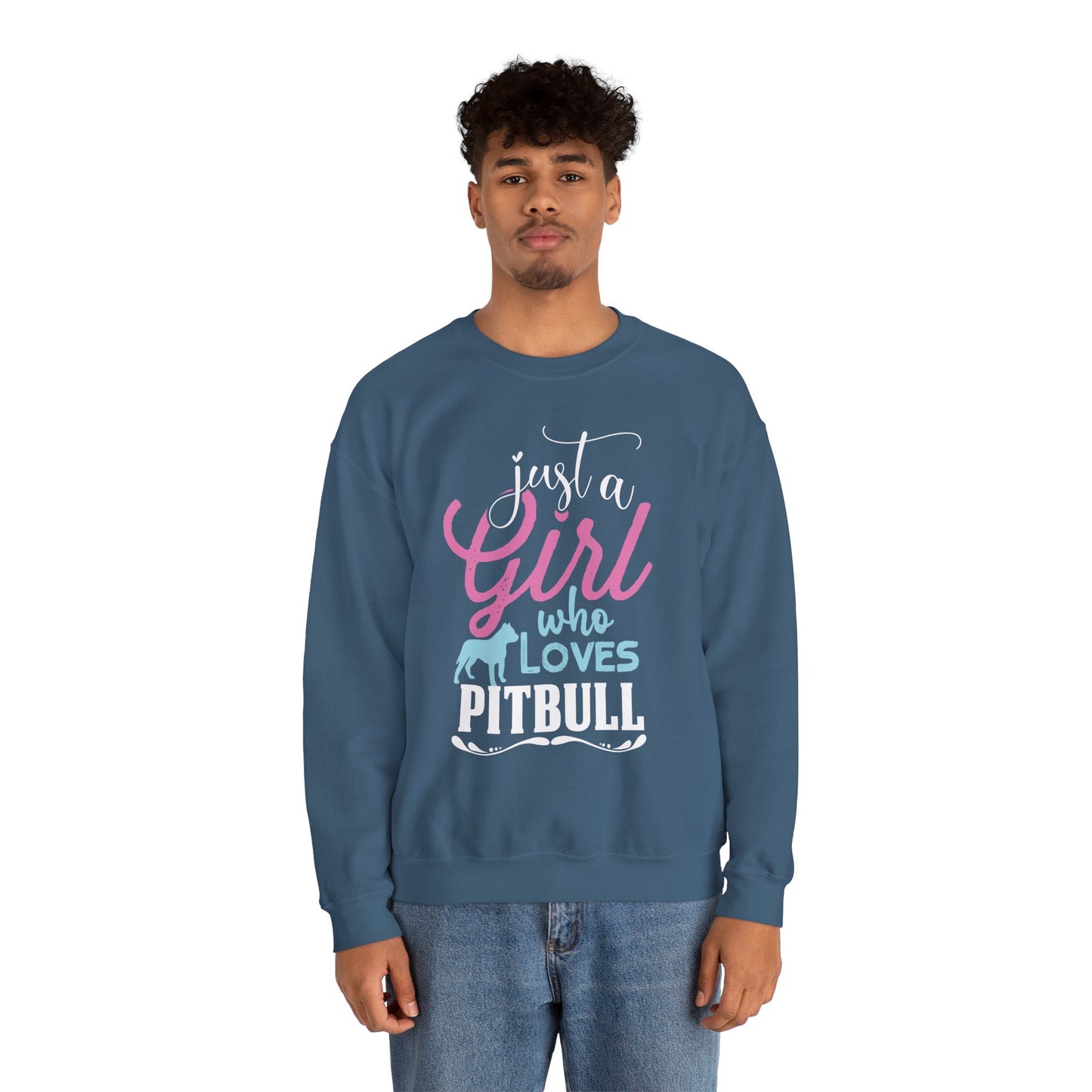 Just A Girl Who Loves Pitbull Sweatshirts