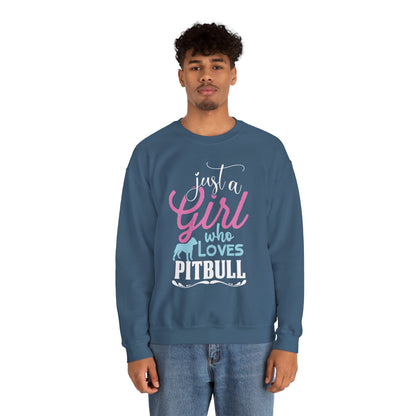 Just A Girl Who Loves Pitbull Sweatshirts