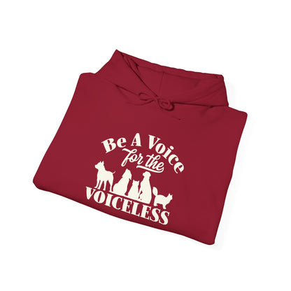 Be A Voice  For The Voiceless Unisex Hoodie – Animal Rescue Awareness