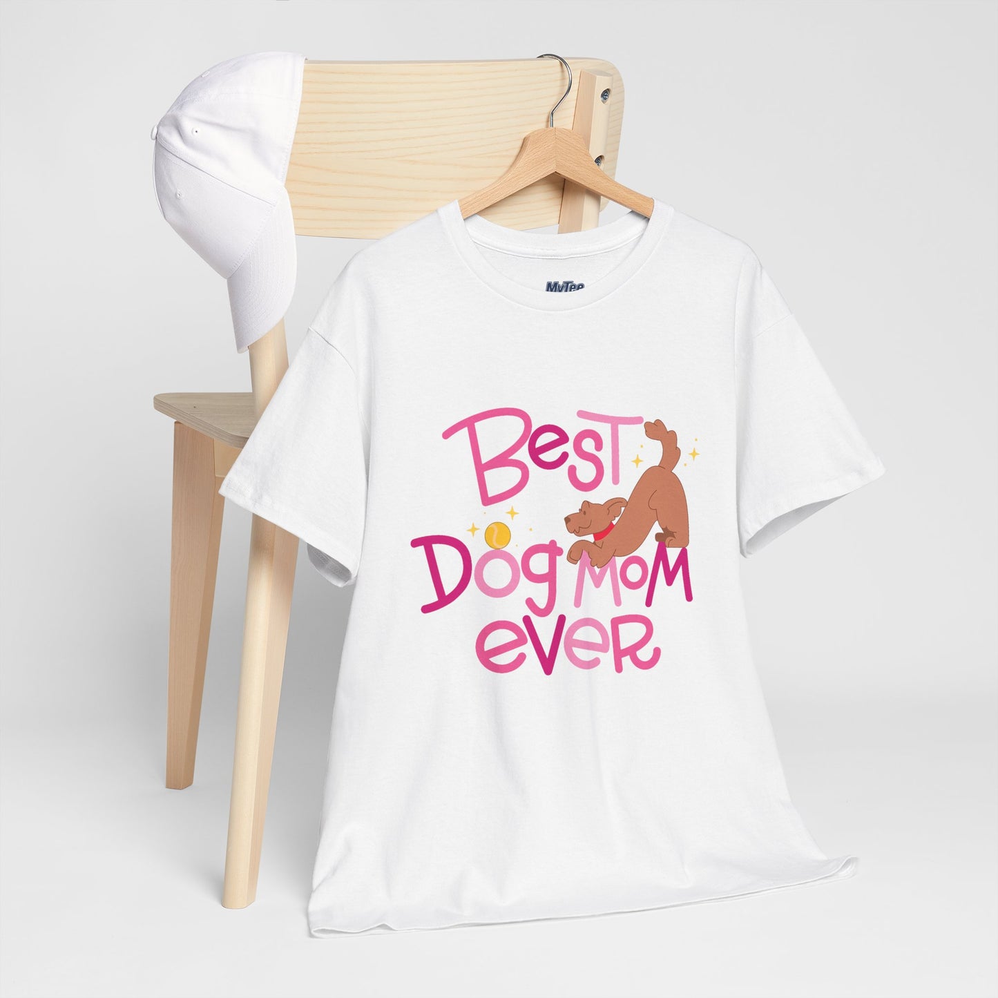 Best Dog Mom Ever Cotton T-Shirt For Proud Mothers