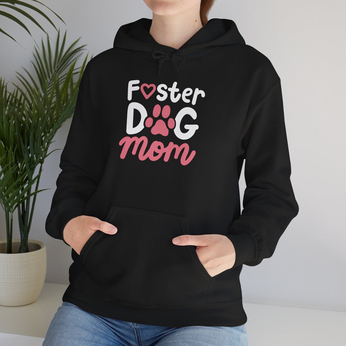 Foster Dog Mom Hoodie - Warm Gift for Dog Moms