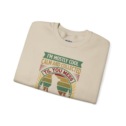 I'm Mostly Calm And Collected Pitbull Unisex Sweatshirts