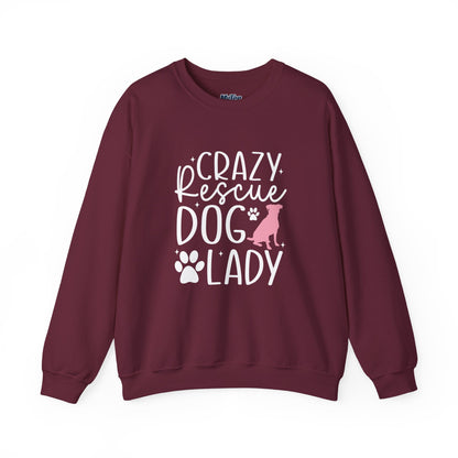Crazy Rescue Dog Lady Sweatshirt | Dog Mom Crewneck