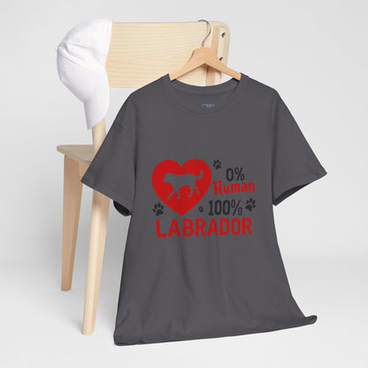 0 % Human, 100% Labrador Unisex T-Shirts