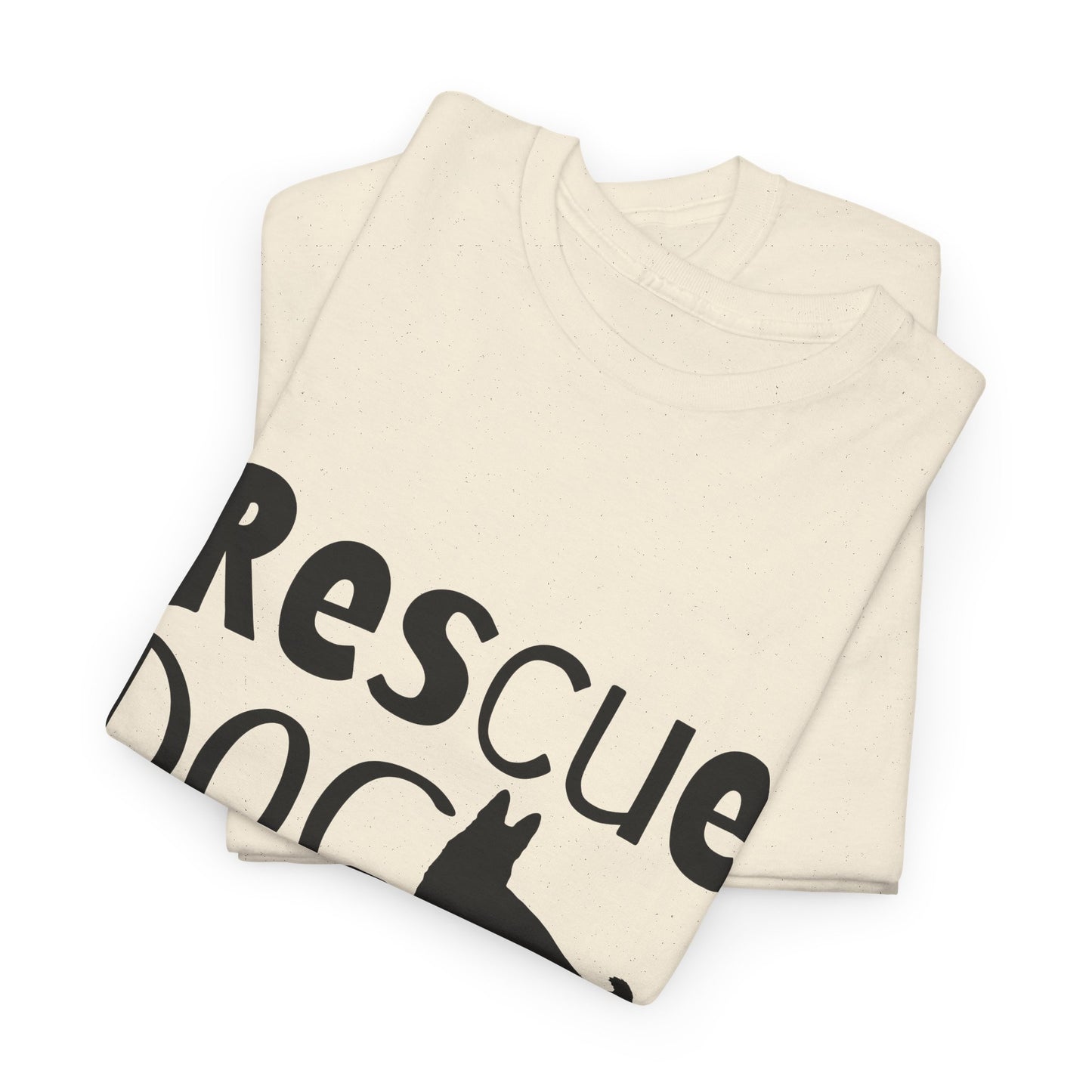 Rescue Dog Mom Cotton T-Shirt