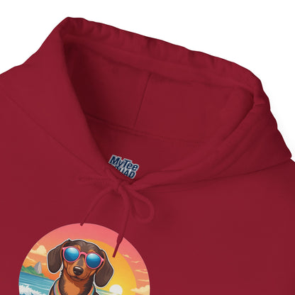 Dachshund Lover's Sunset Unisex Hoodie