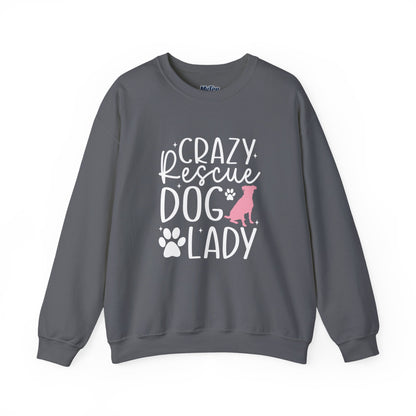 Crazy Rescue Dog Lady Sweatshirt | Dog Mom Crewneck