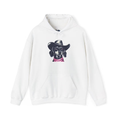 Dachshund Cowpoke Hoodie – Rodeo Pup Unisex Pullover