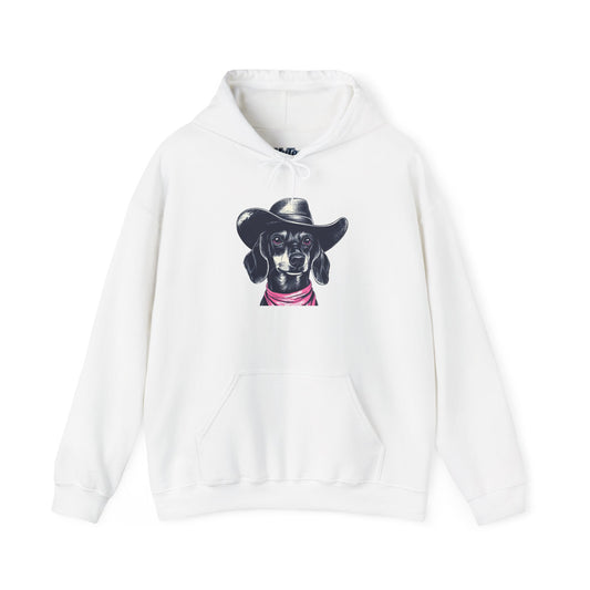 Dachshund Cowpoke Hoodie – Rodeo Pup Unisex Pullover