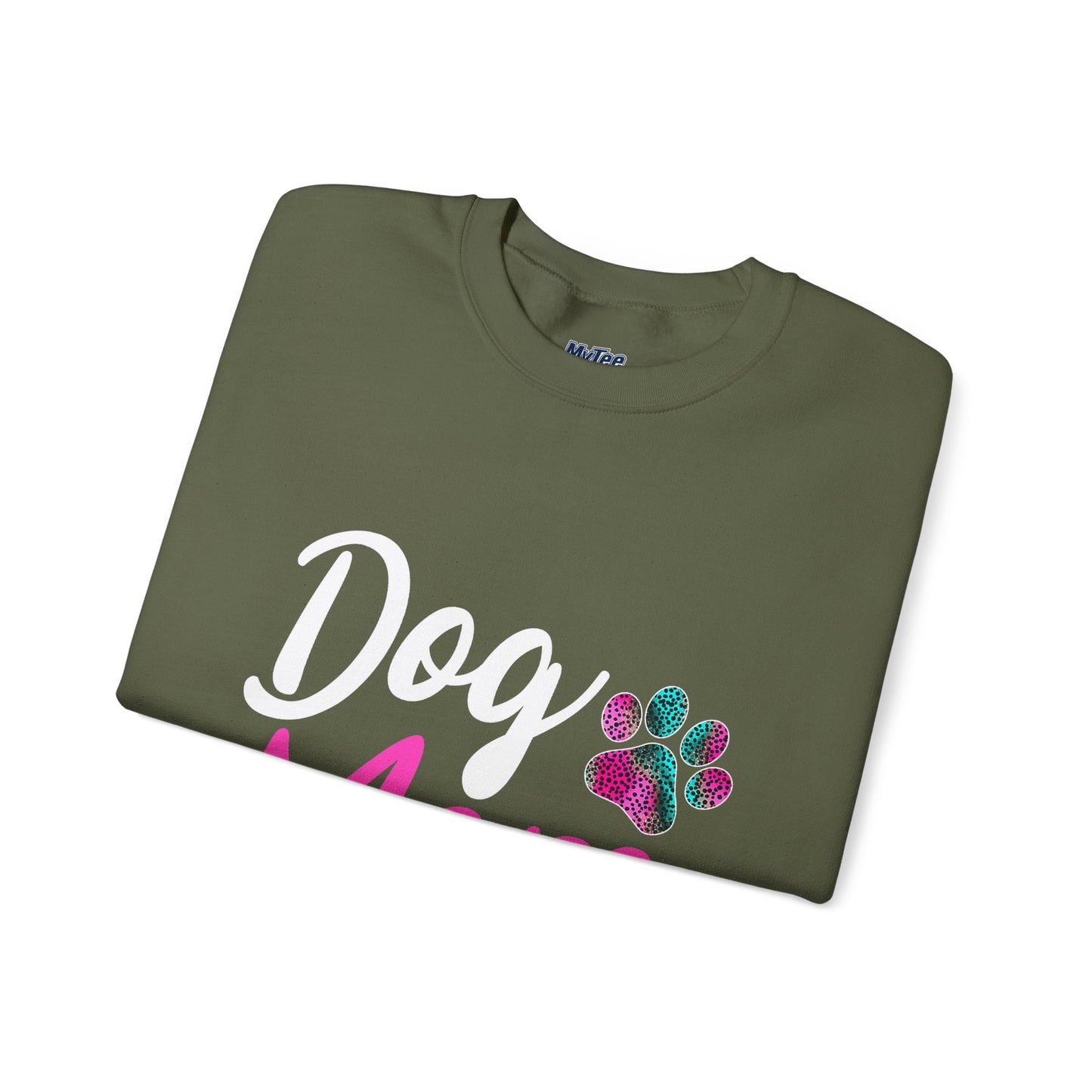 Snug Life: Dog Mom Edition – Graphic Crewneck Sweatshirt