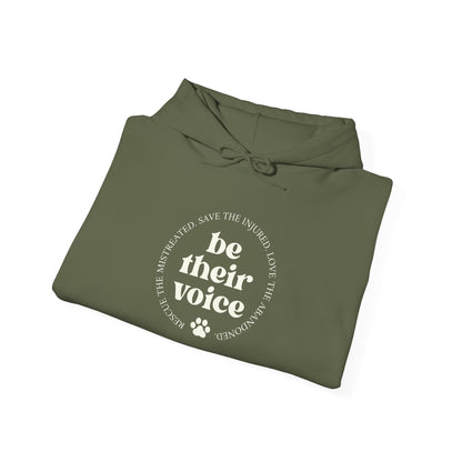 Be Their Voice Unisex Hoodie | Animal Advocacy Apparel