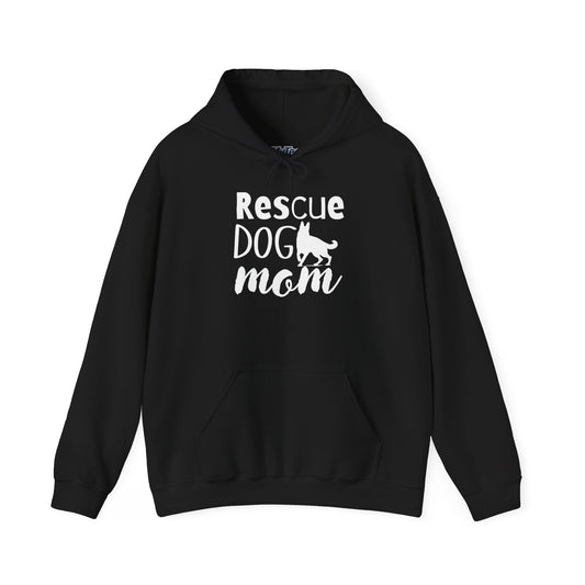 'Rescue Dog Mom Hoodie' - Cozy Sweatshirt for Pet Lover Mommies