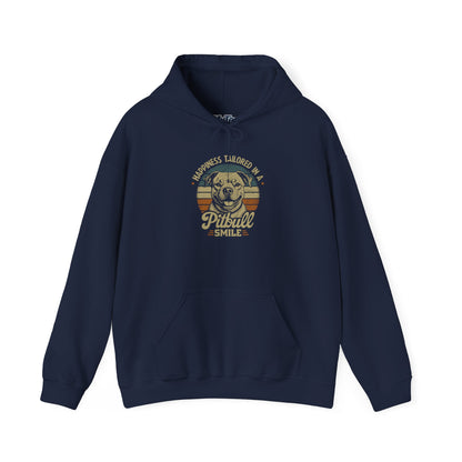 Happiness Tailored In A Pitbull Smile Unisex Heavy Blend Hoodie