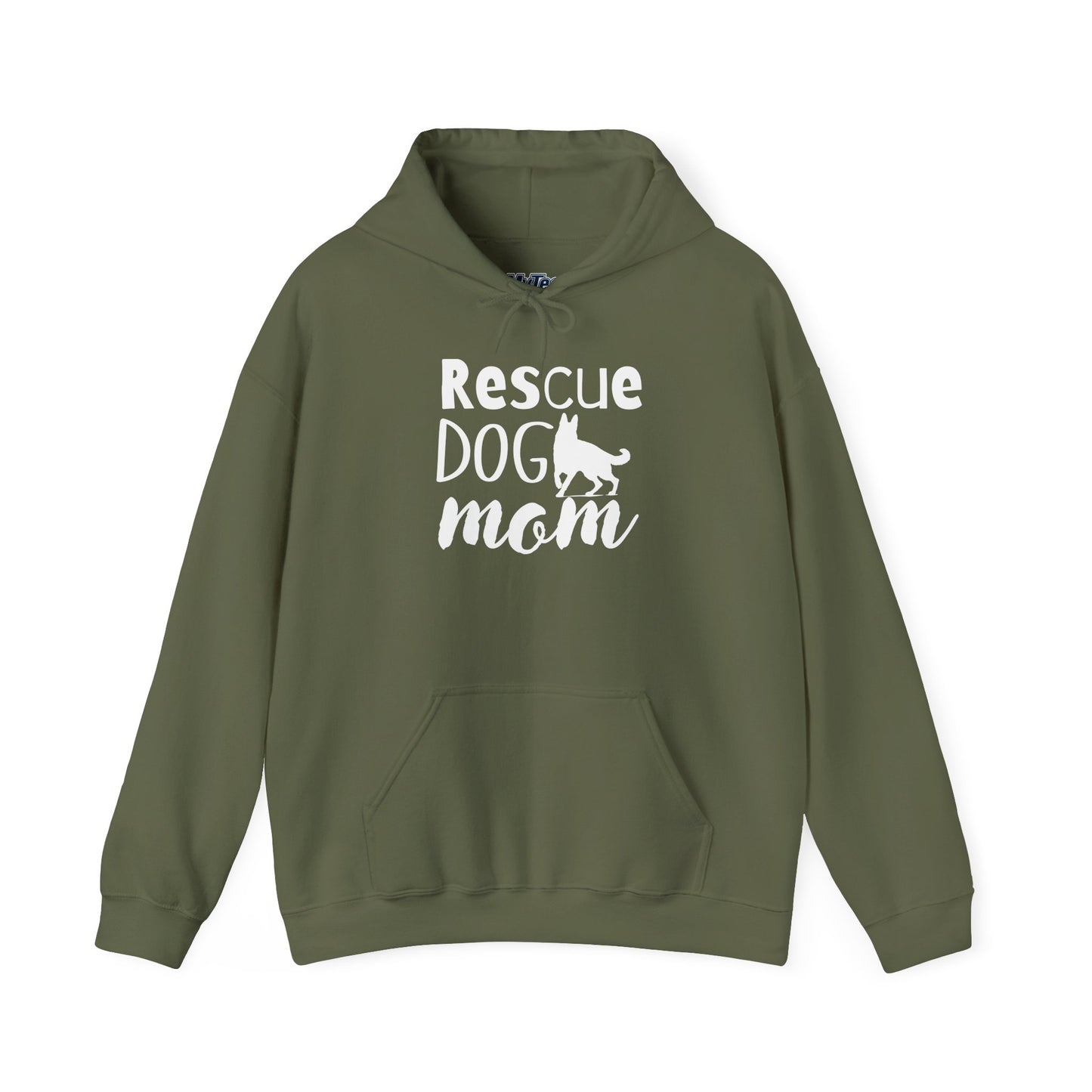 'Rescue Dog Mom Hoodie' - Cozy Sweatshirt for Pet Lover Mommies