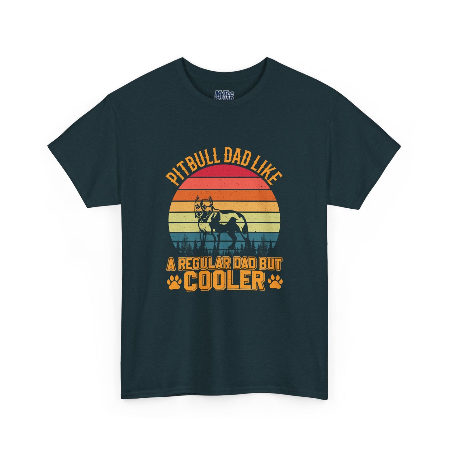 Pitbull Dad Like A Regular Dad But Cooler T-Shirt | Best Gift For Dog Father