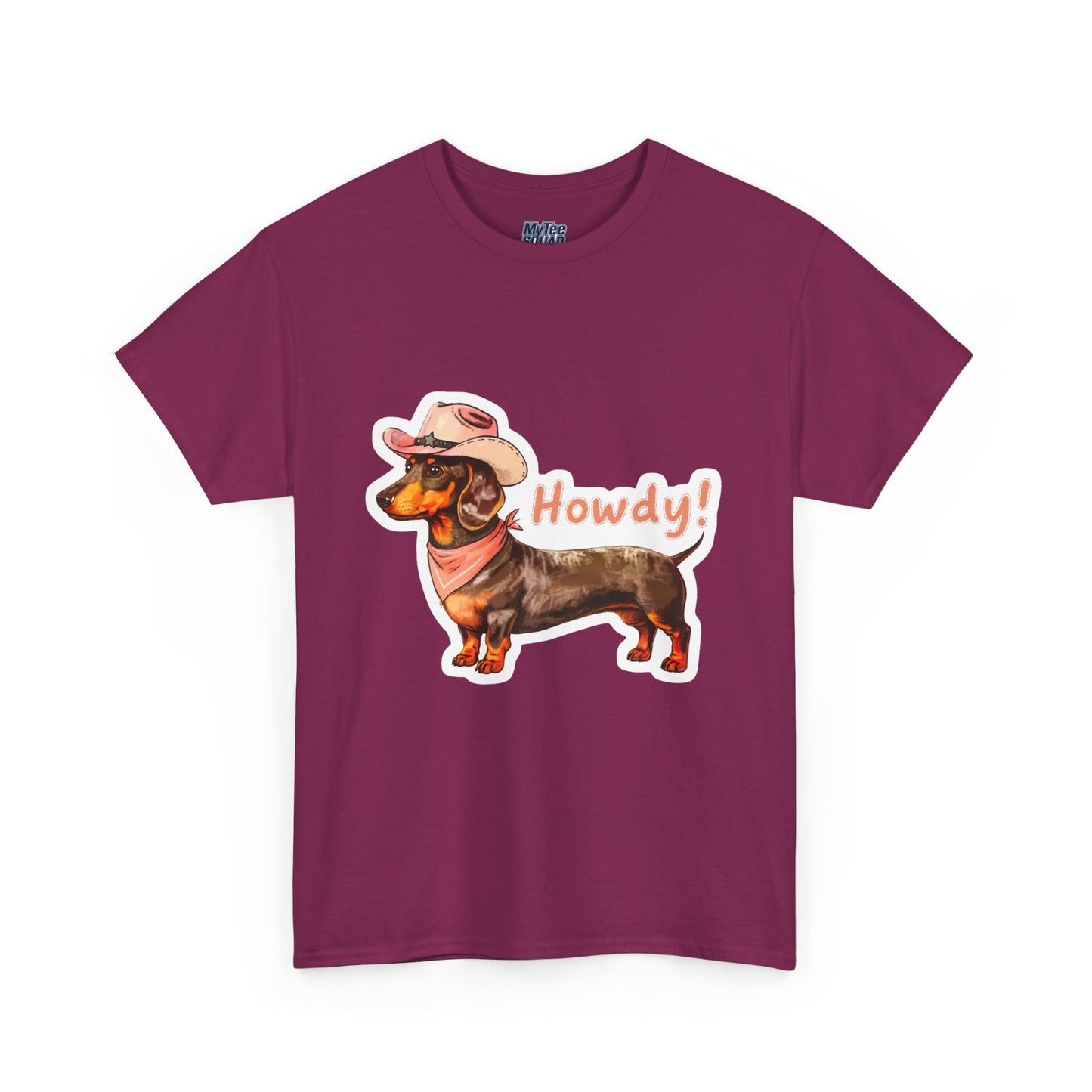 Dachshund Howdy Unisex T-Shirt – Southern Charm For Pup Fans