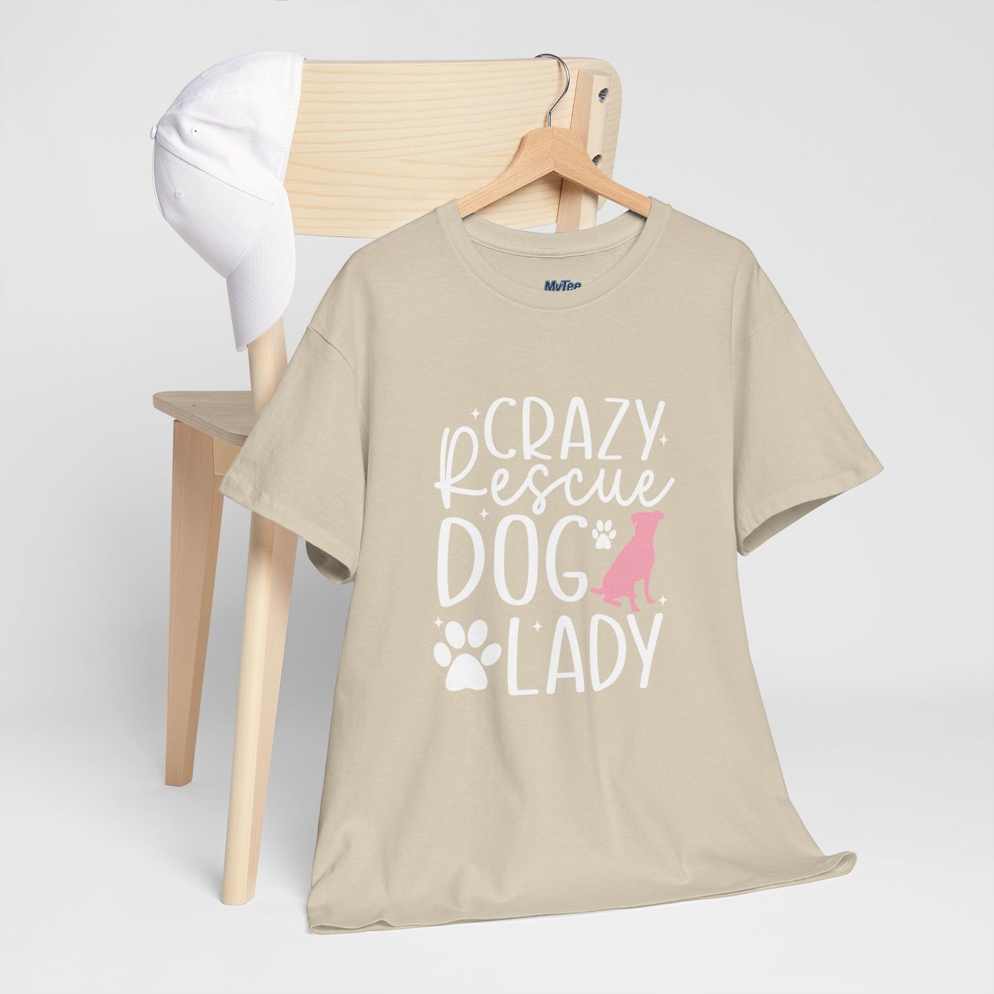 Crazy Rescue Dog Lady T-Shirt | Gift For Pet Mama