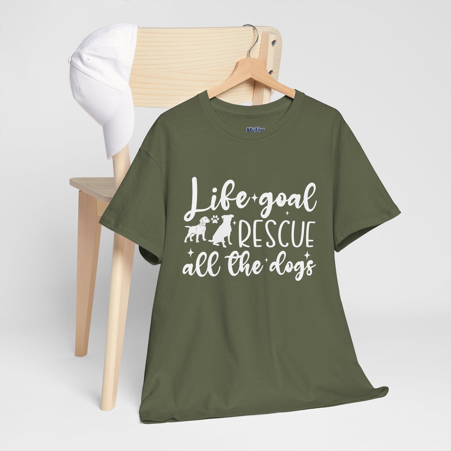 Life Goal Rescue All The Dogs Unisex T-Shirt - Perfect For Animal Lovers