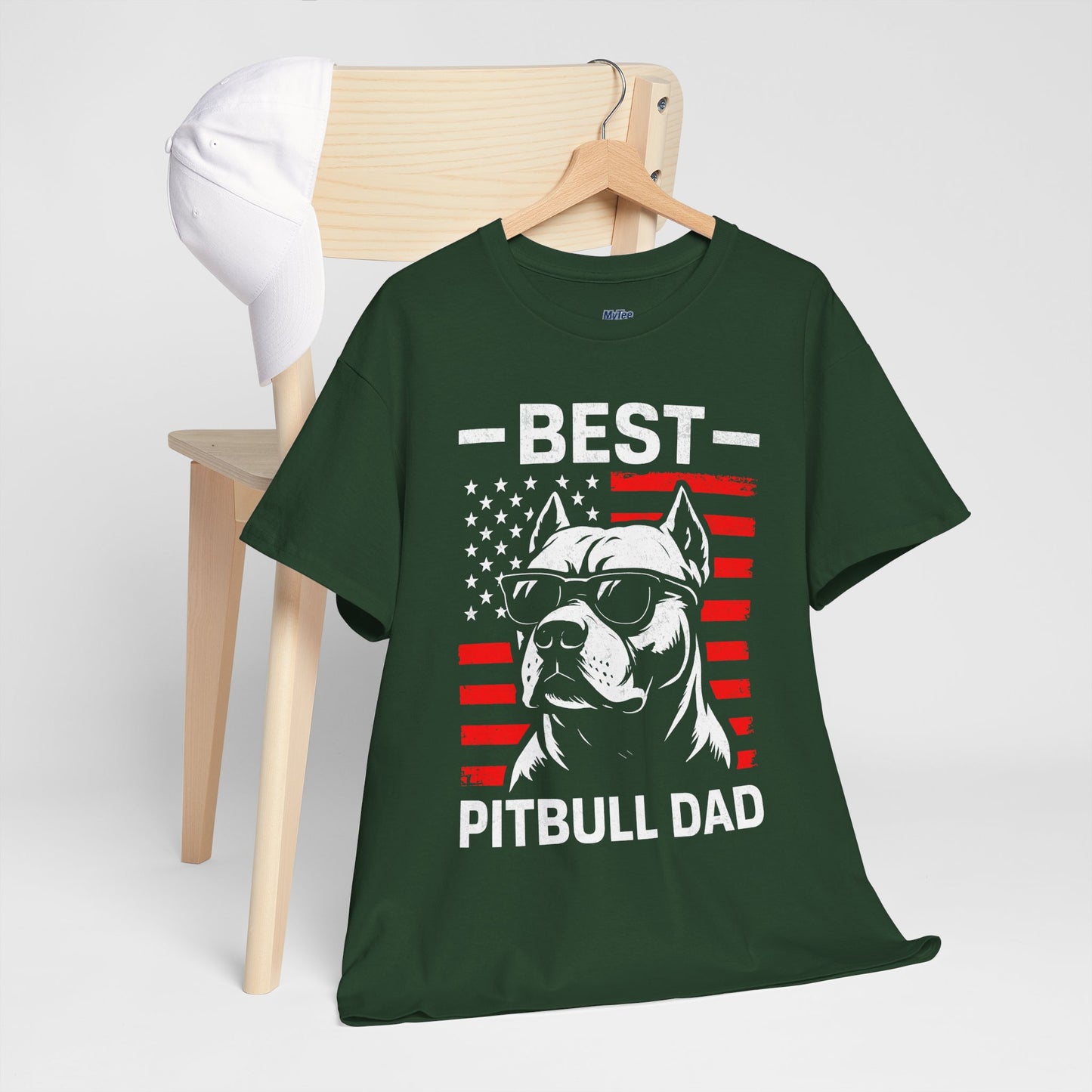Best Pitbull Dad T-Shirt For Real Dog Father Only