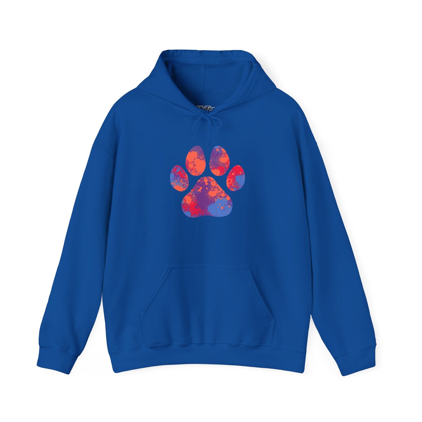 Colorful Paw Print Unisex Hoodie - Cozy Gift For Pet Lovers, Dog Mom/Dad Gift