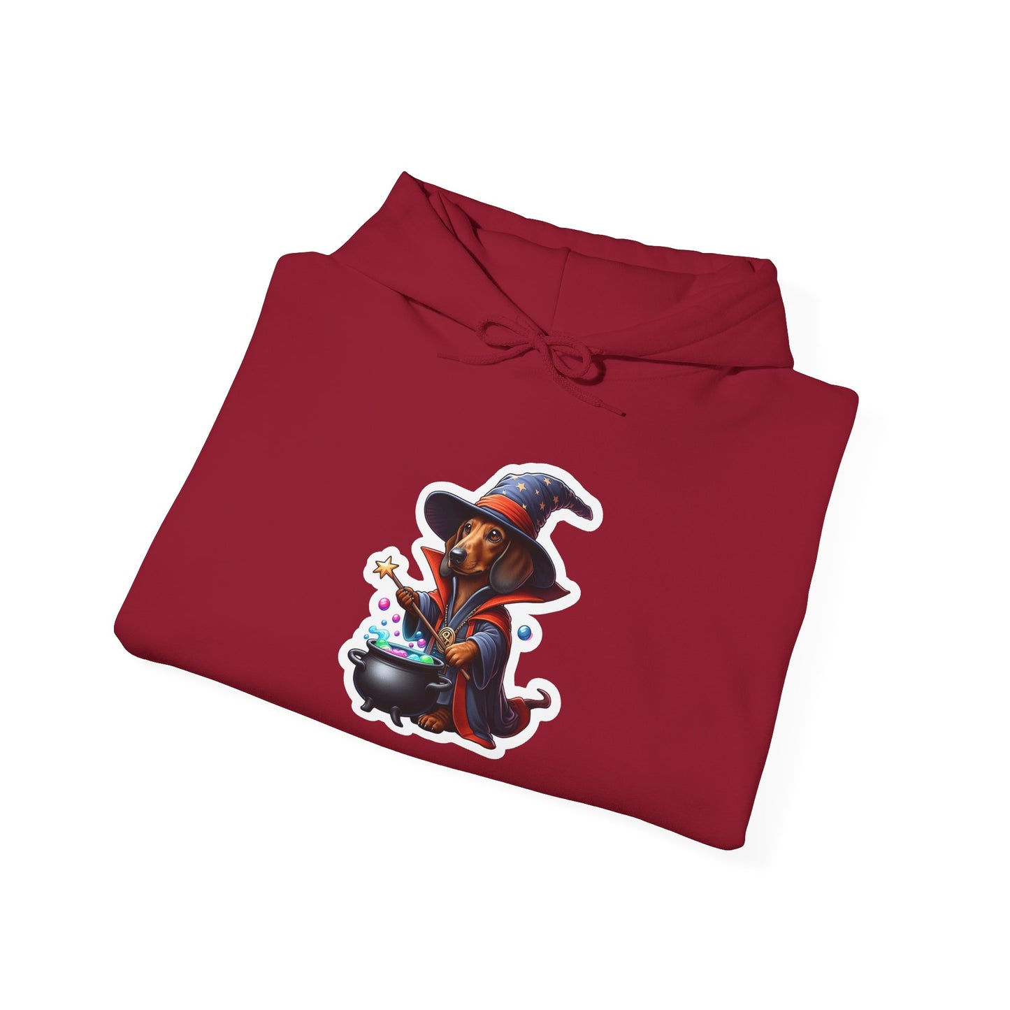 Dachshund Wizard Unisex Hoodie – Bewitching Dog Graphic