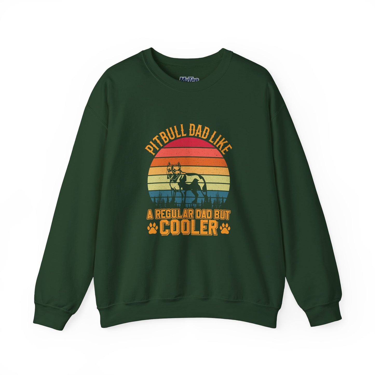 Pitbull Dad Like A Regular Dad But Cooler Sweatshirt