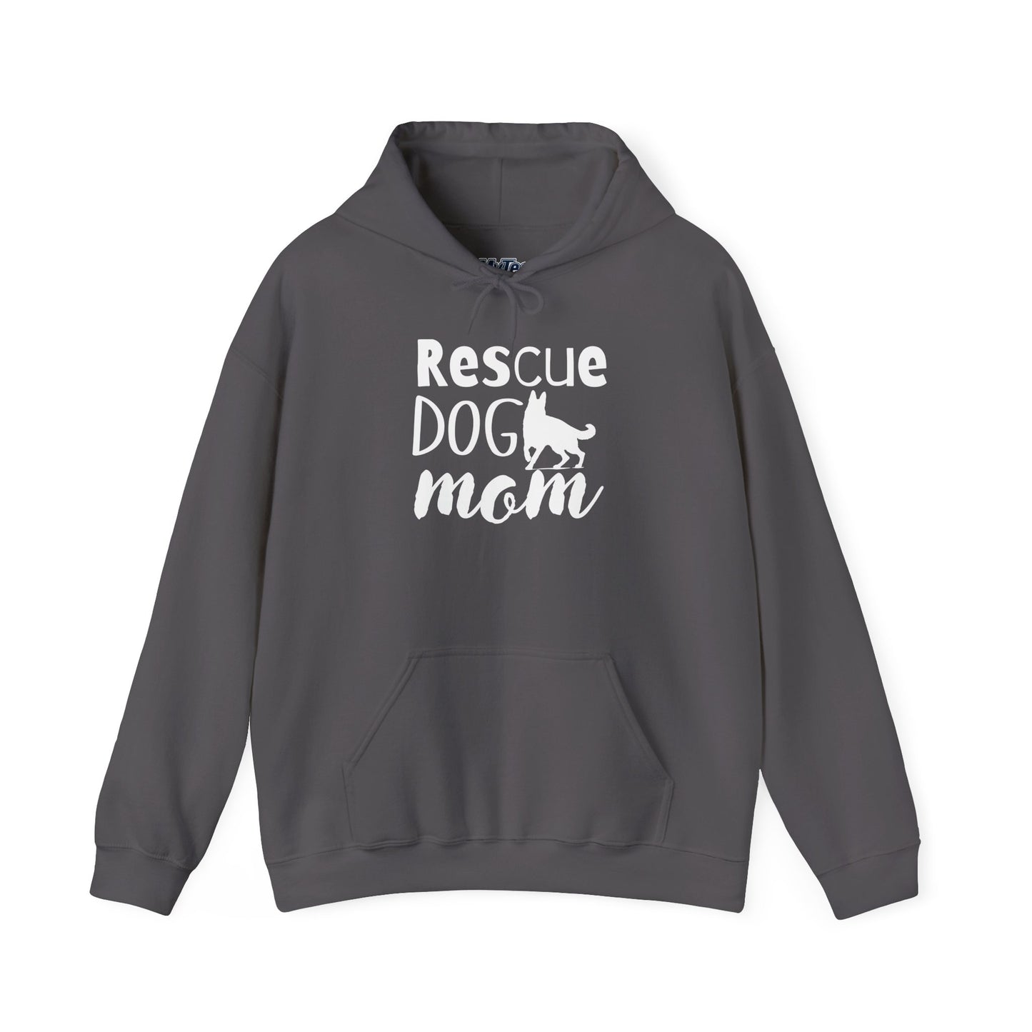 'Rescue Dog Mom Hoodie' - Cozy Sweatshirt for Pet Lover Mommies