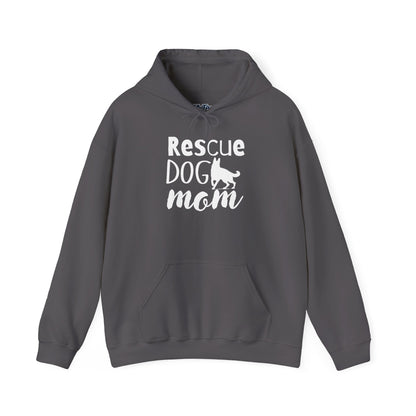 'Rescue Dog Mom Hoodie' - Cozy Sweatshirt for Pet Lover Mommies