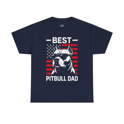 Best Pitbull Dad T-Shirt For Real Dog Father Only