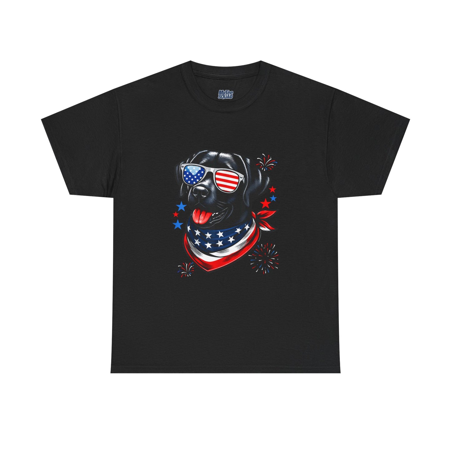 Patriotic American Labrador Retriever With Sunglasses Unisex T-Shirt