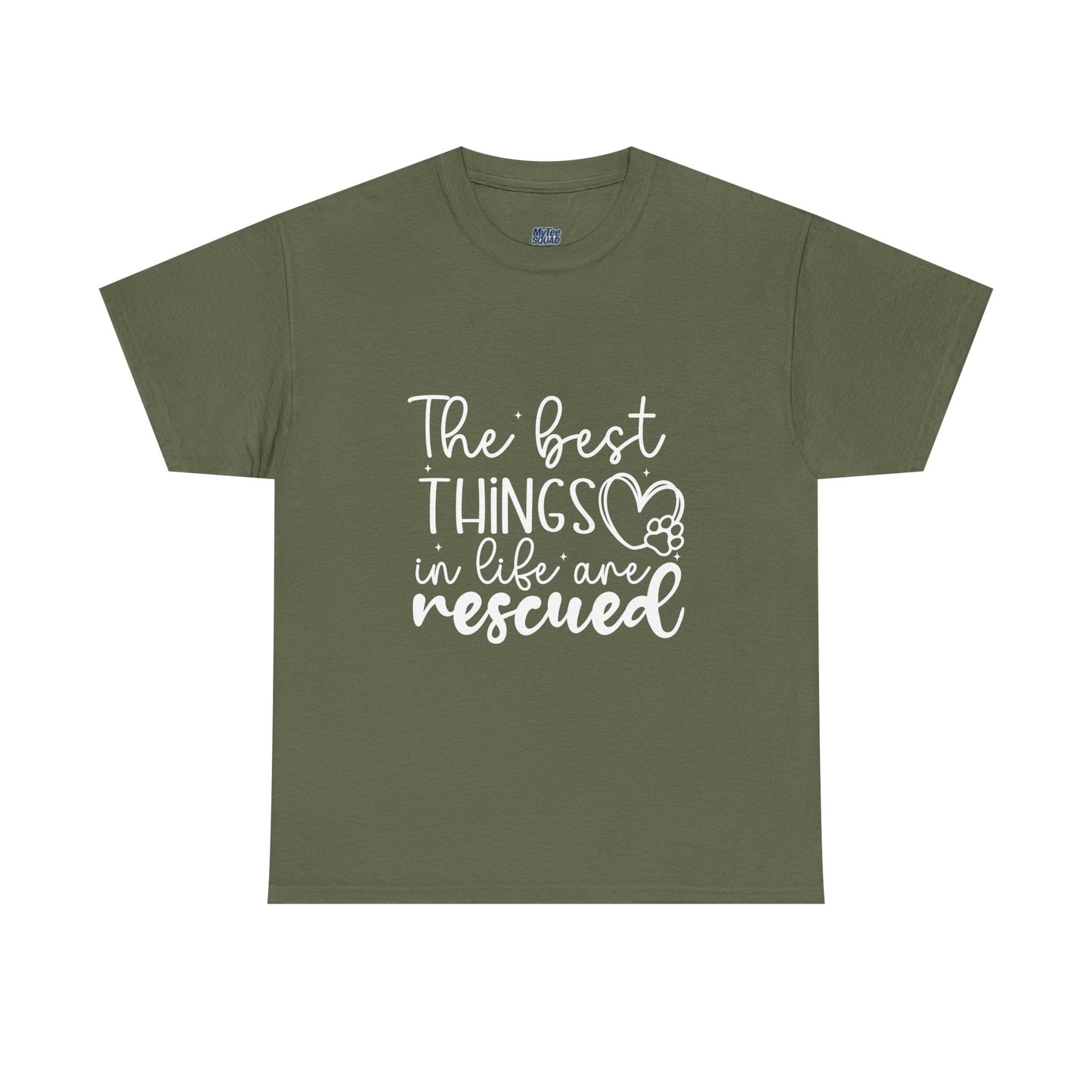 The Best Things In Life Are Rescue Unisex T-Shirt – Cozy Dog Love Vibes