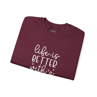 Life Is Better With A Rescue Dog Unisex Sweatshirt | Cozy Pet Lover Gift
