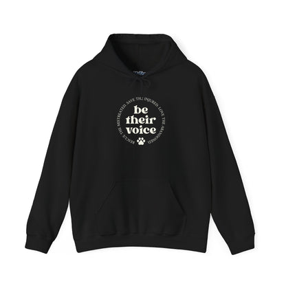 Be Their Voice Unisex Hoodie | Animal Advocacy Apparel