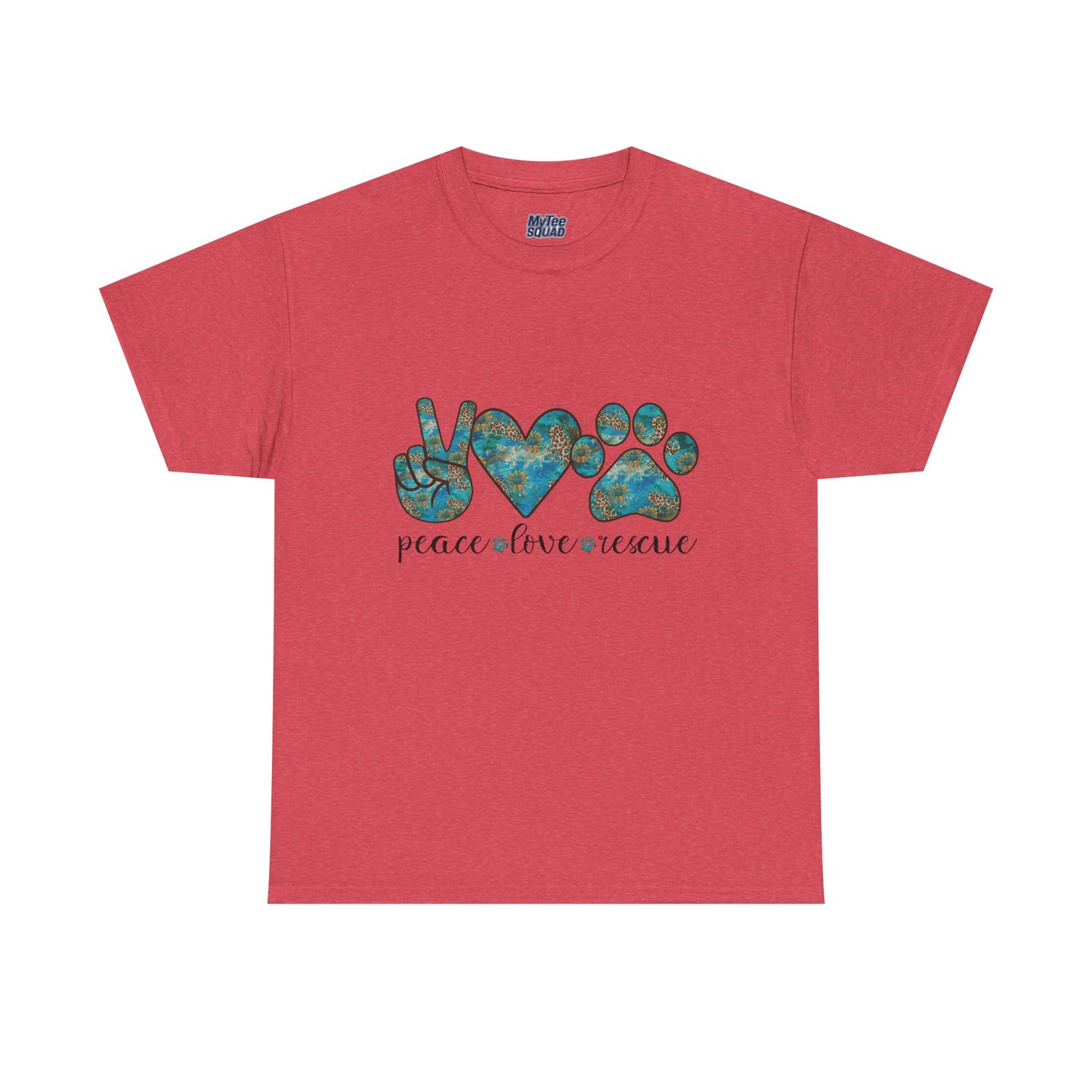 Peace Love Rescue T-Shirt | For Animal Rescuers