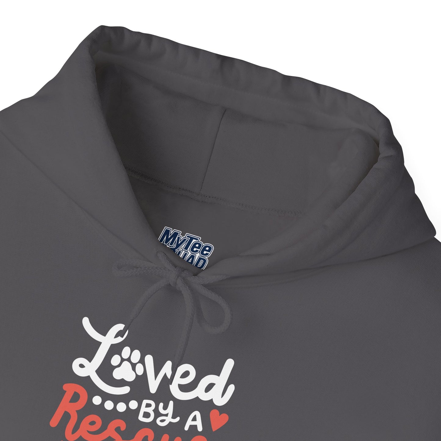 Loved By A Rescue Dog Hoodie | Pet Lover Gift, Fur Mom Hoodie, Pet Dad Apparel