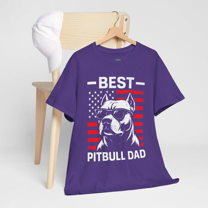 Best Pitbull Dad T-Shirt For Real Dog Father Only