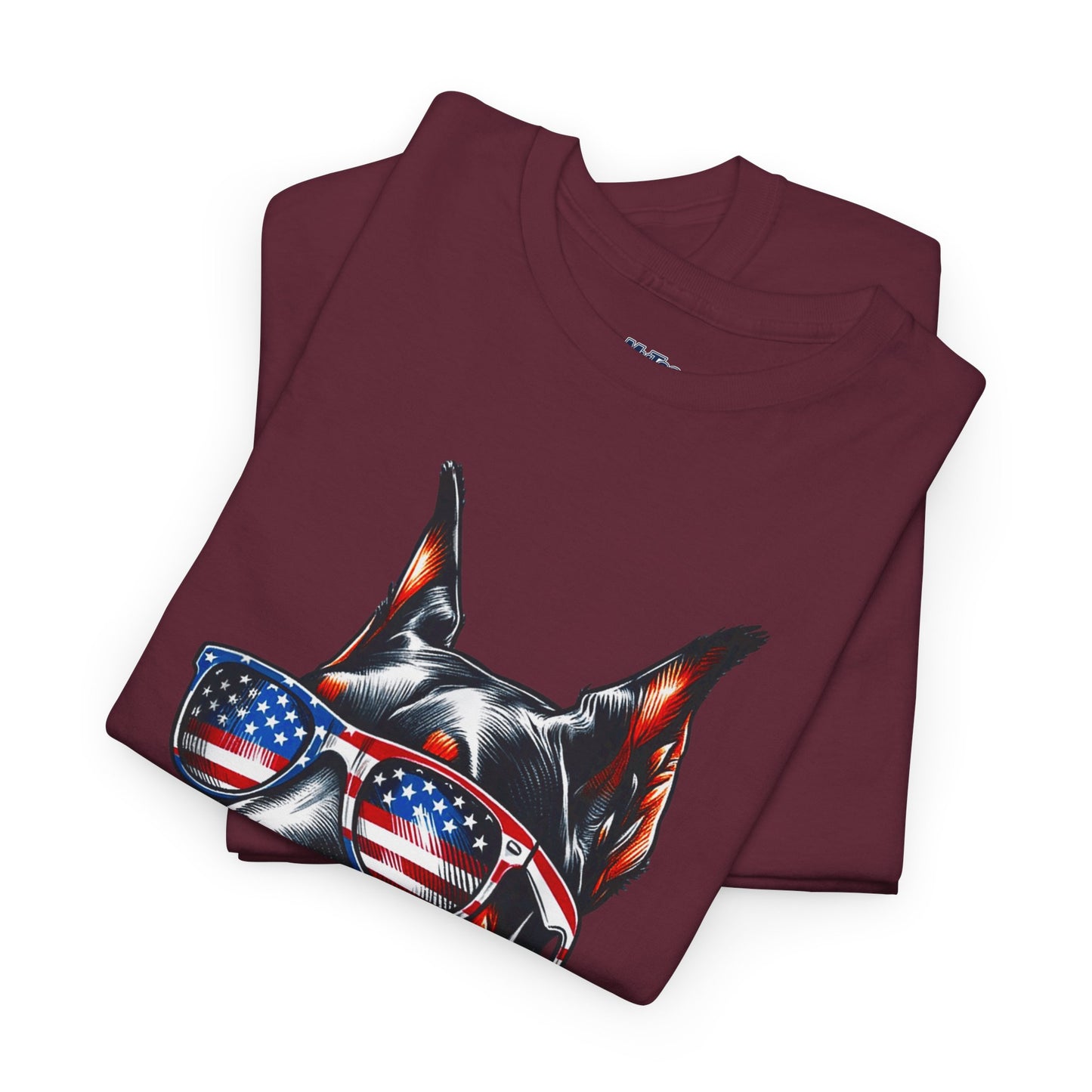 Patriotic Doberman With Sunglasses Unisex T-Shirt