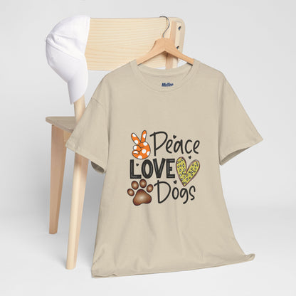 Peace Love Dogs Cotton T-Shirt