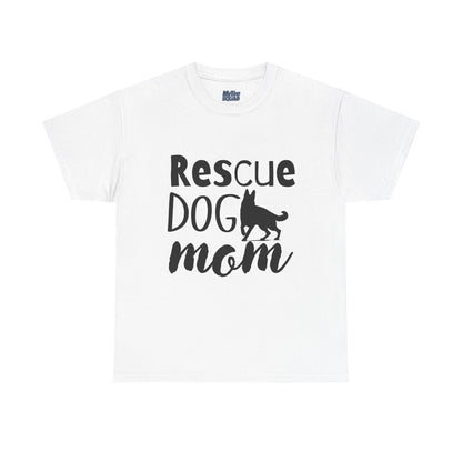 Rescue Dog Mom Cotton T-Shirt