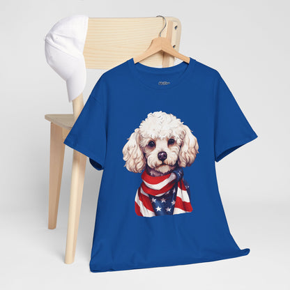 Patriotic Poodle Unisex T-Shirt