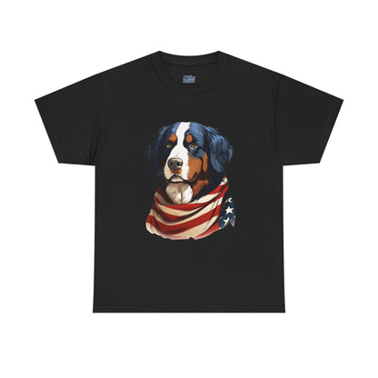 Patriotic Bernese Mountain Unisex T-Shirt