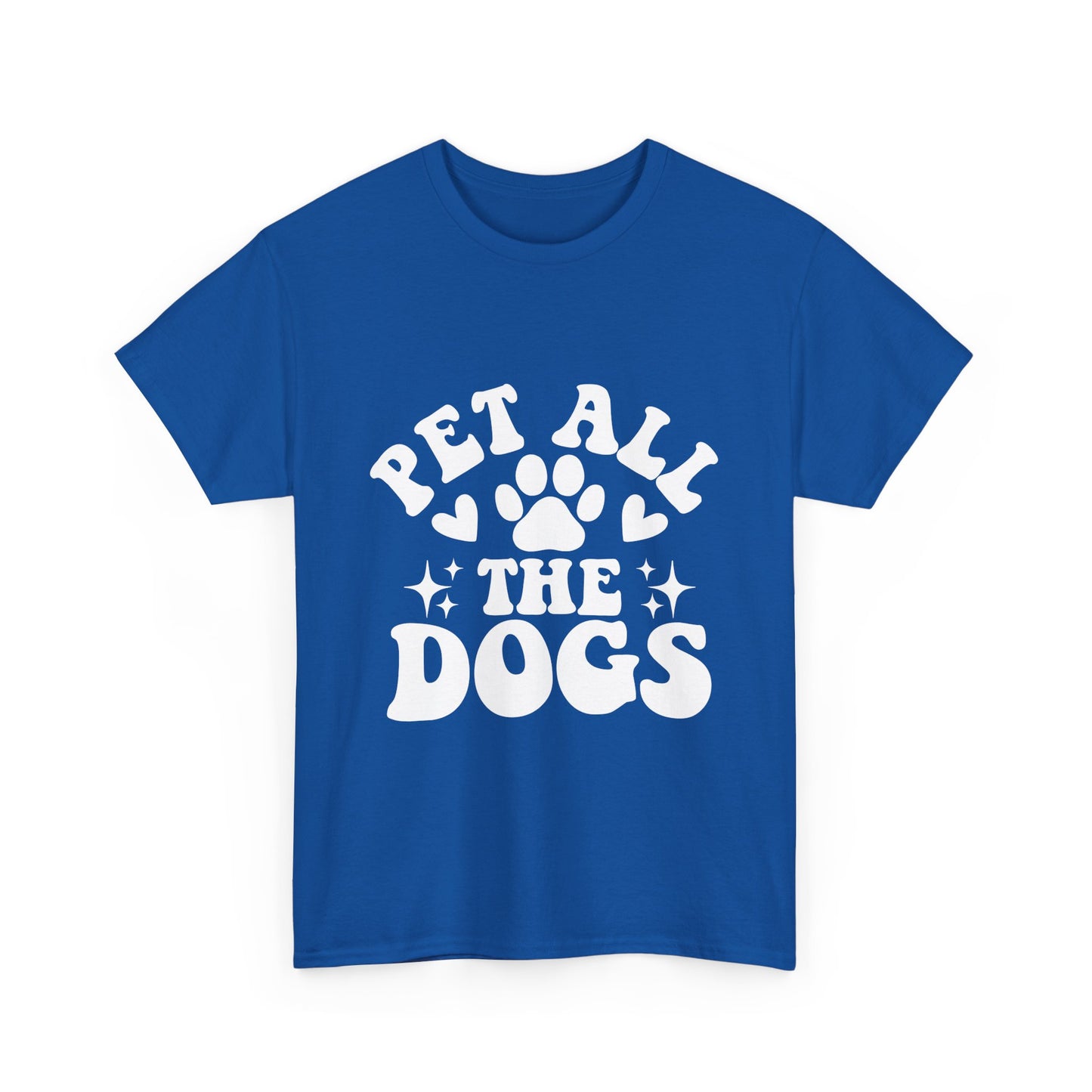 Pet All the Dogs Cotton T-Shirt, Dog Lover Tee